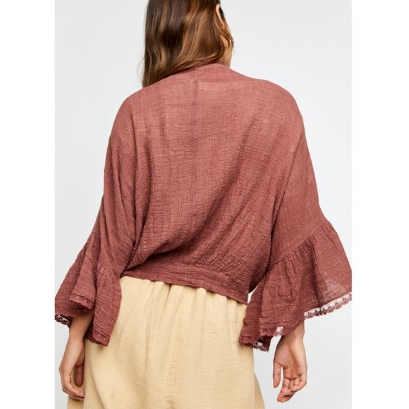 Free People Rosewood Poppy Kimono - Picture 3 of 16